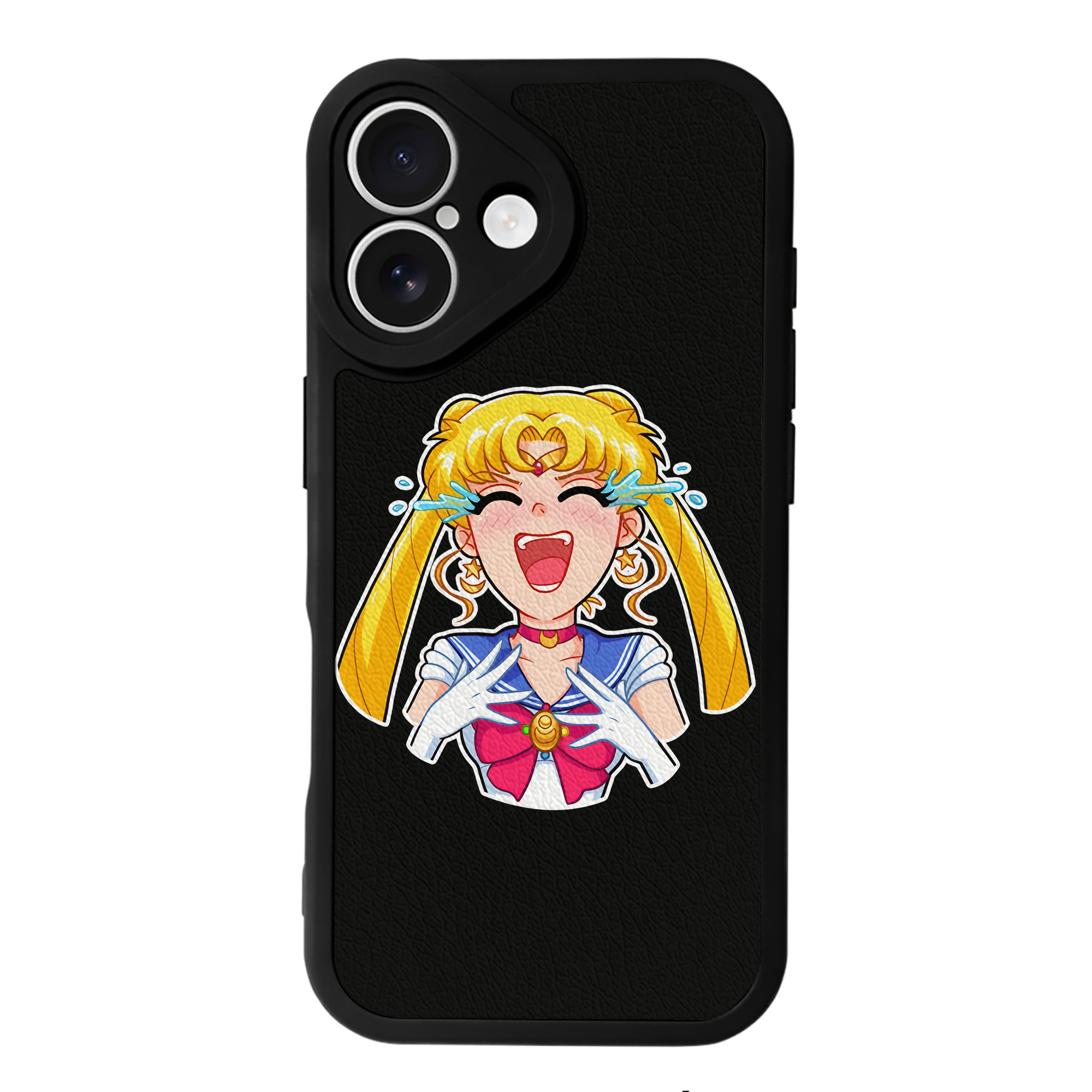 （画像用） 美少女戦士セーラームーン 月野 うさぎ つきの うさぎ Sailor Moon Tsukino Usagi 【iPhone 16シリーズ対応】シリコンスマホケース（レザー調） 材質：シリコン